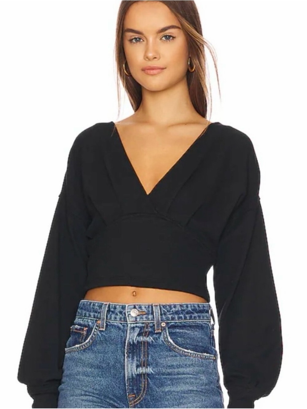 Free People We The Free All Nighter Long Sleeve Sz L